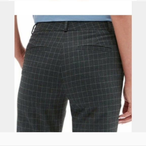 NWOT Banana Republic Windowpane Ryan Professional Straight Slim Trouser Pants - Picture 8 of 9